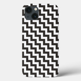Zwarte witte Chevrons Samsun Galaxy Noot 4 Hoesje