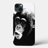 Zwarte witte chimpansee Case-Mate iPhone case (Achterkant)