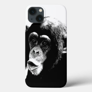 Zwarte witte chimpansee iPhone 13 hoesje