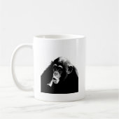 Zwarte witte chimpansee koffiemok (Links)