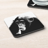 Zwarte witte chimpansee onderzetter (Linkerzijde)