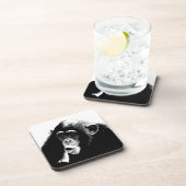 Zwarte witte chimpansee onderzetter (Rechterzijde)