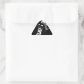 Zwarte witte chimpansee sticker (Tas)