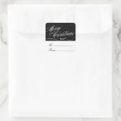 ZWARTE WITTE CHRISTMAS GIFT LABEL STICKERS (Tas)