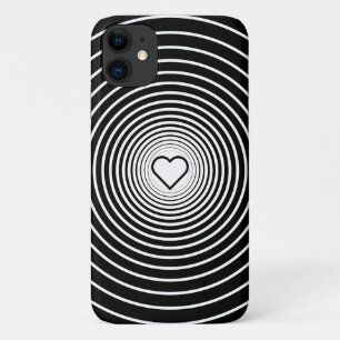 Zwarte witte cirkels - Kies uw favoriete kleuren Case-Mate iPhone Case