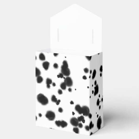 Zwarte witte Dalmatische Spots Birthday Party Bedankdoosjes (Geopend)