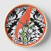  zwarte witte dasker Tangerine-vogelklok (Voorkant)