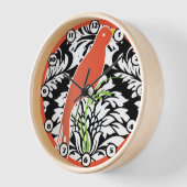  zwarte witte dasker Tangerine-vogelklok (Hoek)