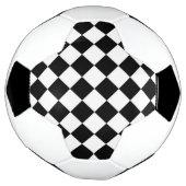 Zwarte witte diamantkast voetbal (Gedraaid)