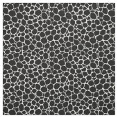 Zwarte witte dierlijke huid stof (Swatch)