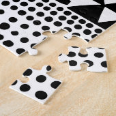 Zwarte witte doedel: etnische naadloos legpuzzel (Zijkant)