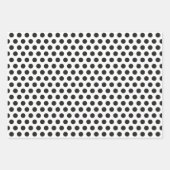 Zwarte witte dog papierverzameling inpakpapier vel (Voorkant 2)