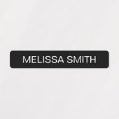 Zwarte witte eenvoudige Kinder waterdichte labels (Design 1)