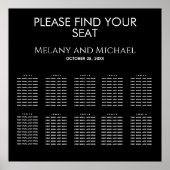 Zwarte witte, eenvoudige, minimalistische trendele poster (Voorkant)