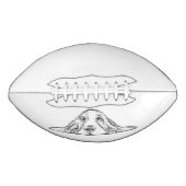 zwarte witte, eenvoudige puppy ogen  american football (Voorkant)
