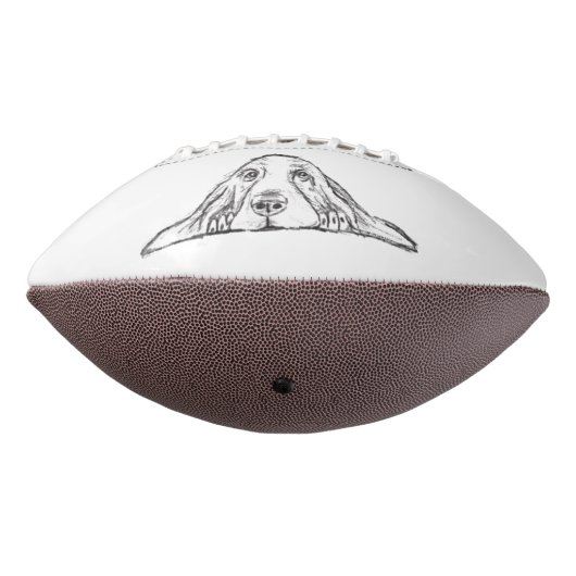 zwarte witte, eenvoudige puppy ogen  american football (Gedraaid 270)