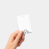 zwarte witte, eenvoudige puppy-ogen badge (Handheld)