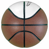 zwarte witte, eenvoudige puppy-ogen basketbal (Rechts)