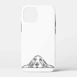 zwarte witte, eenvoudige puppy-ogen Case-Mate iPhone case