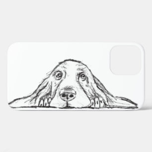 zwarte witte, eenvoudige puppy-ogen Case-Mate iPhone case