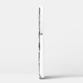 zwarte witte, eenvoudige puppy-ogen Case-Mate iPhone case (Achterkant / Links)