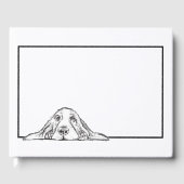 zwarte witte, eenvoudige puppy-ogen gastenboek (Voorkant)