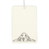 zwarte witte, eenvoudige puppy-ogen luchtverfrisser (Voorkant)