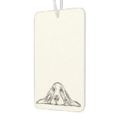 zwarte witte, eenvoudige puppy-ogen luchtverfrisser (Links)