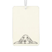 zwarte witte, eenvoudige puppy-ogen luchtverfrisser (Achterkant)