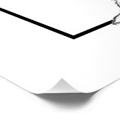 zwarte witte, eenvoudige puppy-ogen perfect poster (Hoek)