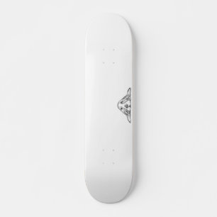 zwarte witte, eenvoudige puppy-ogen persoonlijk skateboard