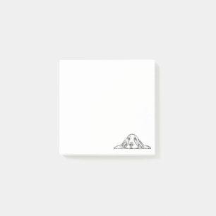 zwarte witte, eenvoudige puppy-ogen post-it® notes