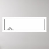 zwarte witte, eenvoudige puppy-ogen poster (Voorkant)