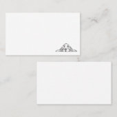 zwarte witte, eenvoudige puppy-ogen visitekaartje (Voorkant / Achterkant)