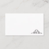 zwarte witte, eenvoudige puppy-ogen visitekaartje (Voorkant)