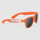 zwarte witte, eenvoudige puppy-ogen zonnebrillen (Rechts)