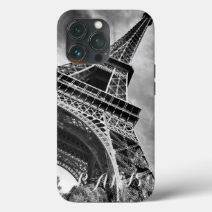 Zwarte & Witte Eiffeltoren Parijs Europa Case-Mate iPhone Case