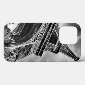 Zwarte & Witte Eiffeltoren Parijs Europa Case-Mate iPhone Case (Achterkant (horizontaal))