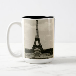  zwarte & witte Eiffeltower Tweekleurige Koffiemok
