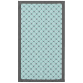 Zwarte, witte en Blauwgroen diamantfacetten Tafelkleed (Voorkant)