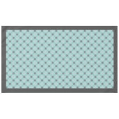 Zwarte, witte en Blauwgroen diamantfacetten Tafelkleed (Voorkant (Horizontaal))