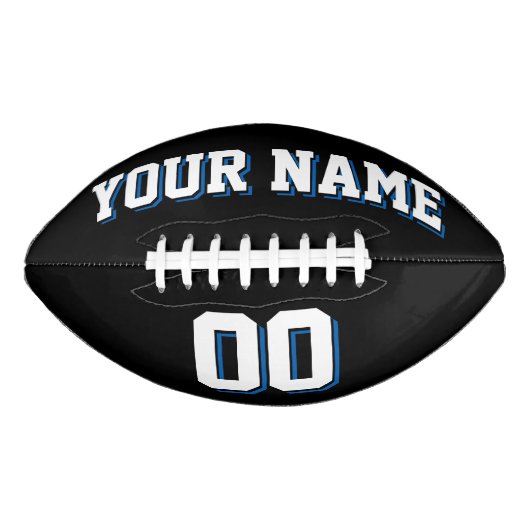 ZWARTE WITTE EN DEEP BLAUW Football (Voorkant)