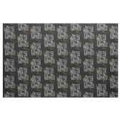 ZWARTE WITTE EN GOUDE NATIVITEIT STOF (Fat Quarter)
