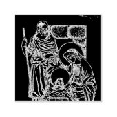 ZWARTE WITTE EN GOUDE NATIVITEIT  ZELFINKTENDE STEMPEL (Design)