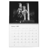 Zwarte, witte en gouden kalender (Jan 2027)