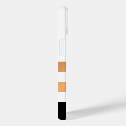 Zwarte witte en gouden strepen Case-Mate iPhone case (Achterkant / Rechts)