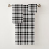 Zwarte witte en grijze keukenset bad handdoek (Insitu)