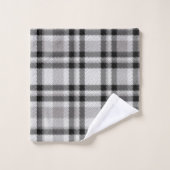 Zwarte witte en grijze keukenset bad handdoek (Wasdoekje)