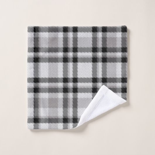 Zwarte witte en grijze keukenset bad handdoek (Wasdoekje)