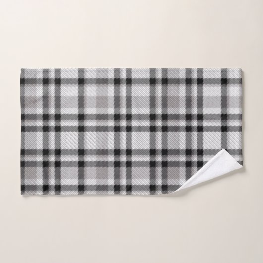 Zwarte witte en grijze keukenset bad handdoek (Handdoek)